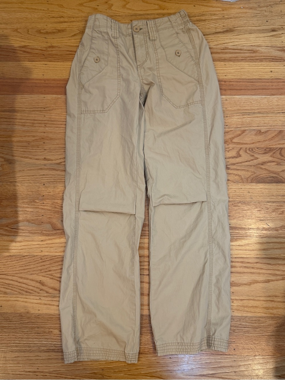 Urban Outfitters Tan Cargo Pants - Button Flap Pockets